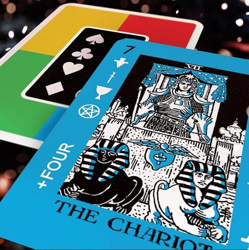 The Trio Play Tarot Deck - a Hyrbid Tarot - Playing Card - Color/Number Matching Game Deck in Saudi Arabia
