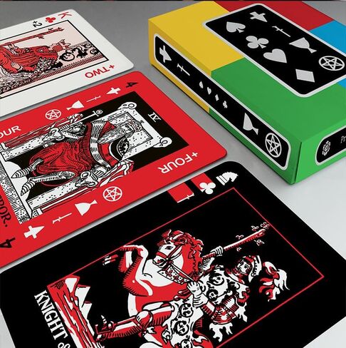 The Trio Play Tarot Deck - a Hyrbid Tarot - Playing Card - Color/Number Matching Game Deck in Saudi Arabia