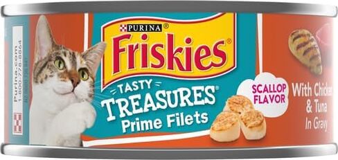 Friskies Canned Tasty Treasures Cat Food, Chicken & Tuna, 5.5 oz, 1 pack in Saudi Arabia