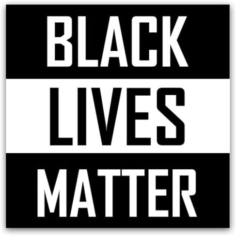 ملصقات ممتصة للصدمات من Black Lives Matter مقاس 4 × 4 بوصة [00083] in Saudi Arabia
