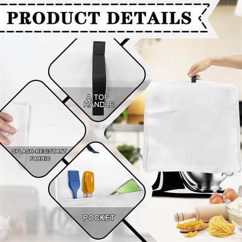 Sunflower Horse Stand Mixer Cover for Kitchen Aid Mixers Accessories, Mixer Cover for Stand Mixer with Pockets, Suitable for Kitchen Mixer Cover in Saudi Arabia