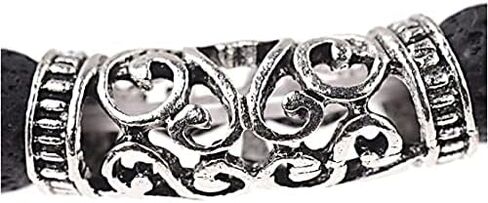 Aromatherapy Cuff Sterling Silver Bangles for Men Silver Aromatherapy Bracelet Sterling Silver Aromatherapy Bracelet Diffuser Bracelets for Women Bangle(Lava Rock+Sterling Silver) in Saudi Arabia