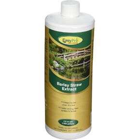 EasyPro BSE32 Liquid Barley Extract - Natural Formula Derived from Barley Straw Keeps Water Clean and Clear - Easier to Use Than Pellets or Bales - Safe for Use with Wildlife and Pets - 32 oz.