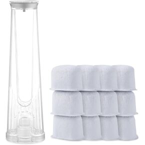 Keurig Starter Kit Replacement for Keurig 2.0 Brewers K Select, K-Classic, K350 to K575, K-Cafe, Elite, K-Express, K-Duo PLUS with Side Reservoir Filter Holder and 12 Replacement Water Filters