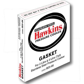 Hawkins Stainless Steel B25-09 Gasket for 2 and 3 Litre Pressure Cookers Sealing Ring, Small, Black used to Keep the Appliance Airtight, to Build Pressure, Made from Materials