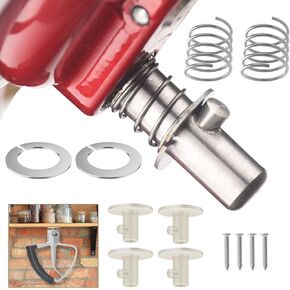 Quick Install Spring and Washer for KitchenAid Tilt-head & Bowl-lift Mixers 3.5 Quarts to 7 Quarts (2 pack), W/ 4 Set of Stand Mixer Attachment Holders