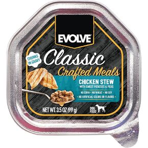 Evolve Classic Crafted Meals Chicken Stew Wet Dog Food | 3.5 oz - 15 Pack