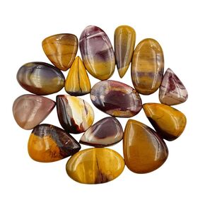 SGM Shop™ Natural Silver Sheen Obsidian Cabochon Loose Gemstone Flat Back Mix A+ Quality For Jewelry Making, Crafts & DIY, Wedding Gift, Healing Chakra, Wire Wrapping Crystals-3 Pcs