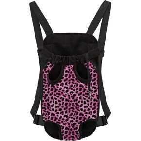 حقيبة ظهر لحمل الحيوانات الأليفة على شكل الفهد الوردي الفهد للقطط والكلاب الكبيرة والصغيرة، حقيبة ظهر للكلاب للمشي لمسافات طويلة والسفر والتخييم وحمل الحيوانات الأليفة حتى 15 رطلاً - مقاس M in Kuwait