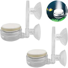 2 قطعة حوض السمك حجر الهواء خزان الأسماك نانو فقاعة الحجر عدة مع صمام التحكم وكأس الشفط هادئ حوض السمك الناشر للزراعة المائية in Kuwait