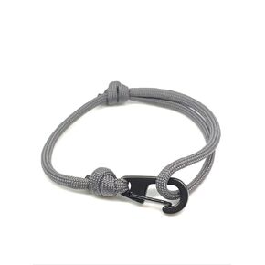Men Paracord Survival Bracelet - Mens Hiking Outdoor Supplies, Military Gear, Camping and Hunting Accessories, Emergency Tools, Backpacks Essentials, Best Friend Gift, Fishing Equipment (Grey)