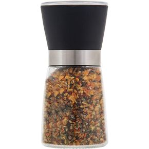 Farberware Garlic and Herb Seasoning Grinder Filled with Spices, 2.8 x 2.8 x 5.2 Inch, Black