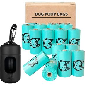 Dog Poop Bags, Extra Thick and Strong Pet Poop Bags for Dog Walking and Traveling, Premium Leak-Proof Pet Waste Bags for Small Medium Large Dogs and Cats (Blue, 240 Bags)