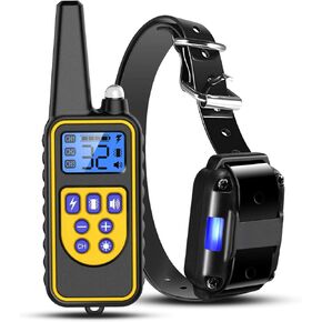 iMounTEK Shock Collar for Dogs, Bark Collar with Remote, Dog Training Collar w/3 Modes, Up to 2600Ft Remote Range, 0~99 Shock Levels, 3 Channels, for Small Medium Large Dog (Collar with Remote)