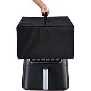 Air Fryer Cover Heavy Duty Heat-Resistant Dust-proof Waterproof Dust Protective Cover Case Compatible With Ninja Air Fryer Pro XL 6-in-1 with 6.5 QT, AF181 (16.9"D×13.8"W×11.8"H) (Black)