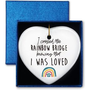 Memorial Ornament Gift for Loss of Pet, Knowing That I was Loved, Sympathy Bereavement Keepsake Gifts for Loss of Dog Cat, Rememberance Gift for Dog Lover, Cat Lover, Dog Owner, Cat Owner
