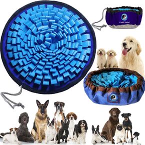 Awesome Deluxe Blue Snuffle Mat; Snuffle Mat for Dogs, Dog Snuffle Mat, Sniff Mat for Dog, Foraging Dog Puzzle Toys. Corrects Too-Fast Eating Habits. Perfect for Bored or Anxious Dogs