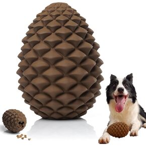 Pine Cone Dog Chew Toys for Aggressive Chewers: Nearly Indestructible Dog Toy, Interactive Treat Dispensing Dog Toys for Medium Large Size Dog, Long Lasting Dog Gifts for Dogs