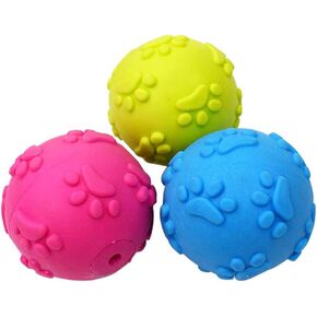 Dog Squeaky Balls ，Dog Balls for Small Medium Large Dogs Squeaky Toy Balls 3 Pcs