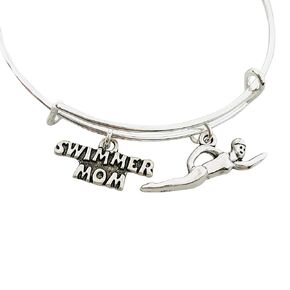 Swim Mom Bracelet Gift for Women