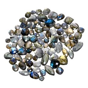 GEMKORA™ 50 carats, 10+pcs, Natural Labradorite Gemstone Wholesale Lot, Briolette Cut, Jewelry Making Loose Gemstone, Polished Decor Specimen, DIY, Wire Wrapping, Healing Crystals, Bulk Gemstone Deal