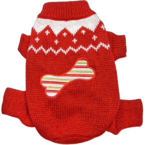 Dog/Puppy Argyle Turtleneck Sweater for Small Dogs (Argyle - Blue, M)