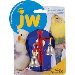 JW Pet Company Activitoys Spinning Bells Bird Toy, Assorted Colors