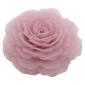 15cm BIG SIZE Chiffon Flower Brooch Pin By NhanDo Handmade – Floral Brooch Pin, Handmade Gift Ideas, Gift for her, Gift For Mom, Bridesmaid gift, valentines day gifts (Black)