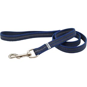 Herm Sprenger - Heavy Duty Rubberized Nylon Reflective Dog Leash 6 Feet – Safety Control No Slip Grip Loop Handle No-Tangle 360 Swivel – Comfort Lead for Small Medium Dogs (Black)