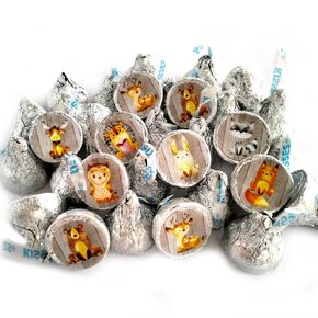 Woodland Forest Animal Labels for Hershey's Kisses Chocolates by Adore By Nat - Party Candy Stickers - Set of 240