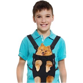 Medium Size Dog Carrying Backpack by Dogstuff | Front Carrier for Small Dogs | Traveling, Hiking, Pet Backpack | Dog Backpack Carrier | in Saudi Arabia