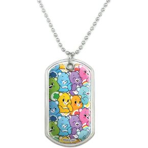 GRAPHICS & MORE Care Bears: Unlock the Magic Very Many Bears Military Dog Tag Pendant Necklace with Chain