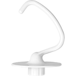 Dough Hook K5ADH Replacement for KitchenAid 6 Quart Bowl-Lift Stand Mixer, Dough Hook Replacement for KitchenAid 6QT Bowl-Lift Professional 600 Series Mixers, White