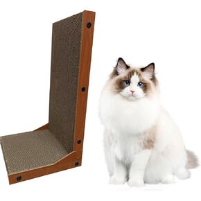Triangular Shape Cat Scratcher, Cat Scratchers for Indoor Cats, Protecting Furniture Cat Scratch Pad, Cardboard Cat Scratching (Triangle)
