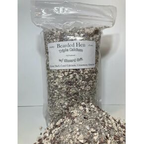 Triple Calcium w/Gizzard Grit - All Natural Crushed Oyster Shell, Limestone, Coral Calcium, Granite - Egg Laying Supplement, Wild Turkey, Game Bird, Duck, Chicken (3 Pounds)