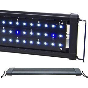EA White Blue LED Aquarium Fish Tank Light Extendable Timer Ready (12" - 18")