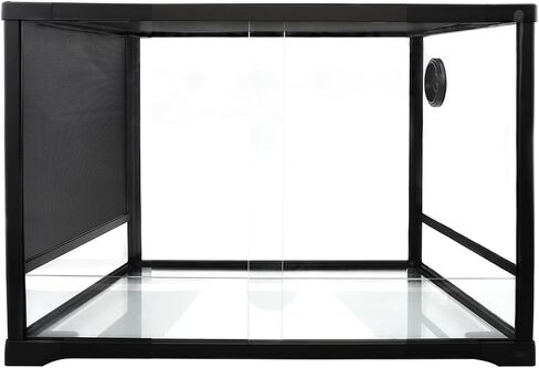 AIICIOO Reptile Glass Tank - 24 x 18 x 18 Inches Knock Down Full View Natural Terrarium for Chameleon Gecko Corn Snake Iguana & Lizard Aquarium in Saudi Arabia