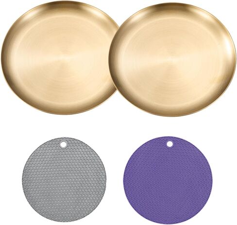 Shallow Cat Food Bowls Stainless Steel Cat Dish with Non-Slip Mat Metal Cat Dishes Whisker Fatigue Relief for Kittens Puppy Hamster 2Pcs (6.68 Inch Dia.) in Saudi Arabia