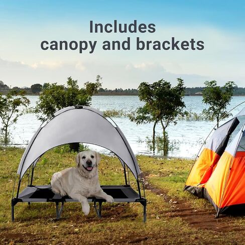 Summer Camp Elevated Outdoor Dog Bed Canopy Pet Cot Shade Pet Products for Raised Pet Bed Replacement, X-Large Size in Saudi Arabia