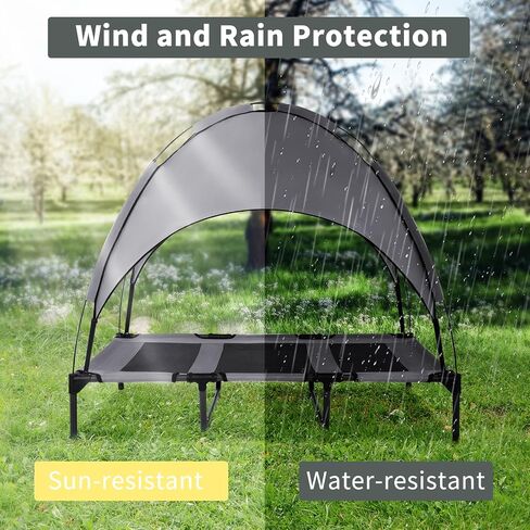 Summer Camp Elevated Outdoor Dog Bed Canopy Pet Cot Shade Pet Products for Raised Pet Bed Replacement, X-Large Size in Saudi Arabia