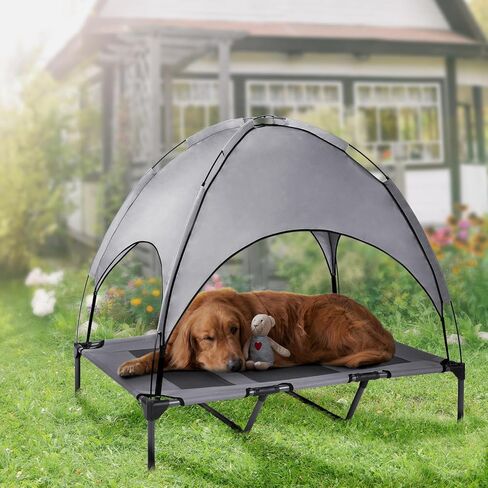 Summer Camp Elevated Outdoor Dog Bed Canopy Pet Cot Shade Pet Products for Raised Pet Bed Replacement, X-Large Size in Saudi Arabia