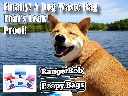 Poopy Bags On Rolls. Premium Dog Waste/Poop Bags, Custom Easy-tie Handles for Large & Small Dogs. Lemon Scented (Dust Free), Larger & Deeper Design, Qty. 120 (on Rolls) in Saudi Arabia