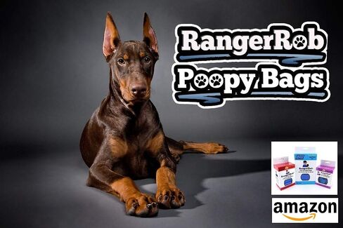 Poopy Bags On Rolls. Premium Dog Waste/Poop Bags, Custom Easy-tie Handles for Large & Small Dogs. Lemon Scented (Dust Free), Larger & Deeper Design, Qty. 120 (on Rolls) in Saudi Arabia