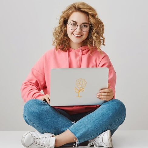 1Sheet Sun Flower Decal,Daisy Flower Birth Month Wildflowers Stickers,Vinyl Boho Floral Car Bumper Decal Gift for Plant Lovers,Women Birthday Wedding Party Classroom Decor|7.5" High (White) in Kuwait