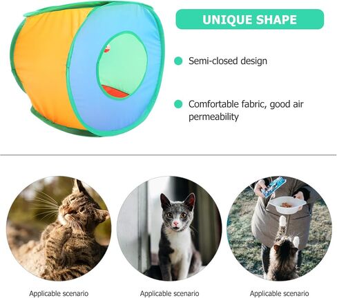 NOLITOY Pop Up Cat Cube, Cat Tunnels for Indoor Cats,Collapsible Cat Hideouts Play House Cat Cave Tent for Indoor Outdoor Kittens Cats Puppies Rabbits Hideaway in Saudi Arabia