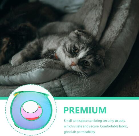 NOLITOY Pop Up Cat Cube, Cat Tunnels for Indoor Cats,Collapsible Cat Hideouts Play House Cat Cave Tent for Indoor Outdoor Kittens Cats Puppies Rabbits Hideaway in Saudi Arabia