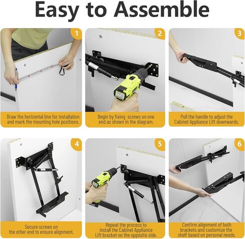رافعة خلاط أجهزة المطبخ للخزانة، رافعة الأجهزة مع آلية زنبركية ذاتية القفل لأجهزة المطبخ الصغيرة in Kuwait