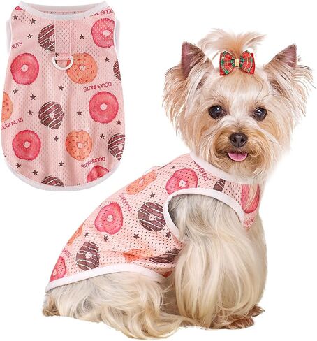 Dog Shirt, Breathable Dog Clothes for Small Dogs Boy Girl, Pet Funny Print Vest, Soft and Light-Weight T Shirts for Puppy, Cat Outfit in Saudi Arabia