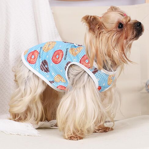 Dog Shirt, Breathable Dog Clothes for Small Dogs Boy Girl, Pet Funny Print Vest, Soft and Light-Weight T Shirts for Puppy, Cat Outfit in Saudi Arabia