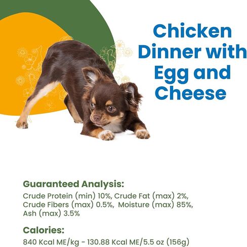 Almo Nature HQS Complete Chicken Dinner with Pineapple & Egg In Gravy, Grain Free, Adult Dog Canned Wet Food, Shredded. in Saudi Arabia